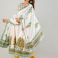 Ethnic Motifs Printed Empire Kurta With Trousers & Dupatta