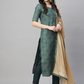 Ethnic Motifs Printed Kurta with Trousers & With Dupatta