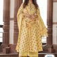 Ethnic Motifs Printed Pure Cotton Anarkali Kurta with Palazzos & Dupatta