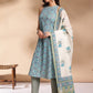 Ethnic Motifs Printed Regular Gotta Patti Pure Cotton Kurta With Trousers & Dupatta