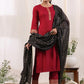 Ethnic Motifs Printed Regular Kurta With Trousers & Dupatta