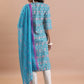 Ethnic Motifs Printed Regular Kurta with Trousers & Dupatta