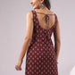 Ethnic Motifs Printed Square Neck Pure Cotton Kurti