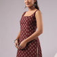 Ethnic Motifs Printed Square Neck Pure Cotton Kurti