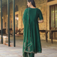 Ethnic Motifs Yoke Design Anarkali Kurta & Trousers With Dupatta