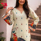 Women Folk Design Print Ethnic Cotton Top