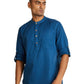 Men's 100% Cotton Solid Short Length Casual Kurta