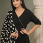 Women Black Viscose Rayon Kurta, Pant And Dupatta Set