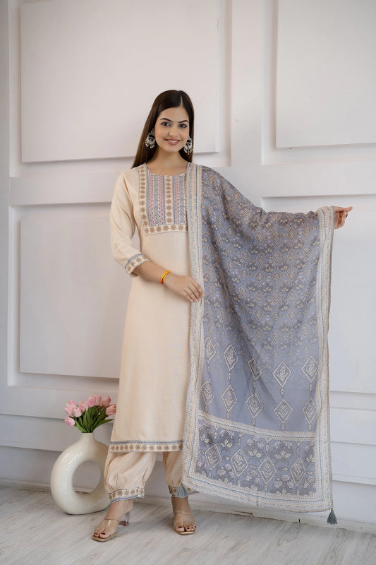 Women Kurta Salwar Dupatta Set
