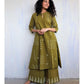 Mehandi Cotton Kurta Palazzo Set