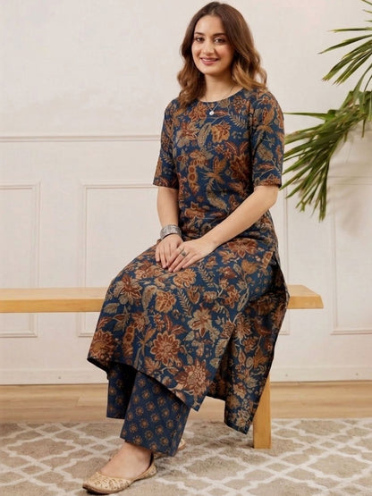 Women Printed Regular Kurta with Palazzos