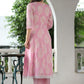 Ethnic Motifs Thread Work Pure Cotton Anarkali Kurta With Trousers & Dupatta