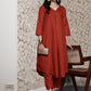 Women Solid Front Pleated A Line Kurta Set