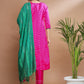 Floral Embroidered Thread Work Kurta With Trousers & Dupatta