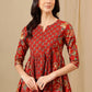 Women Floral Print Cotton Top