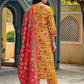 Floral Printed Kurta & Trousers With Dupatta