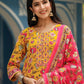 Floral Printed Kurta & Trousers With Dupatta