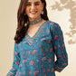 Floral Printed Regular Pure Cotton Kurta With Trousers & Dupatta