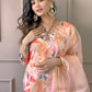 Floral Printed Straight Kurta With Trousers & Dupatta