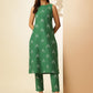 Ethnic Motifs Printed Regular Pure Cotton Straight Kurta with Trousers