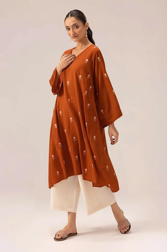 Women Viscose Rayon Kurta with Palazzo