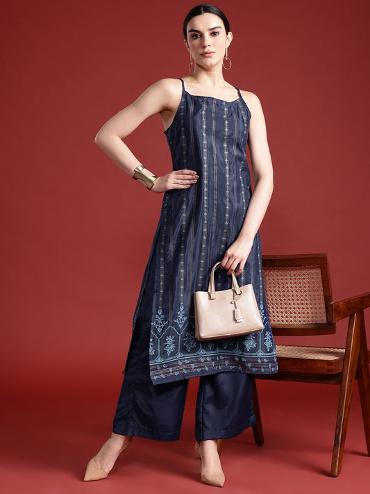 Printed Regular Kurta with Palazzos