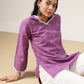 Geometric Printed V-Neck Pure Cotton Kurti