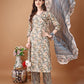 Women Floral Printed Regular Kurta with Palazzos & With Dupatta