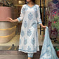 Women Cotton Block Printed Kurta Pant With Dupatta