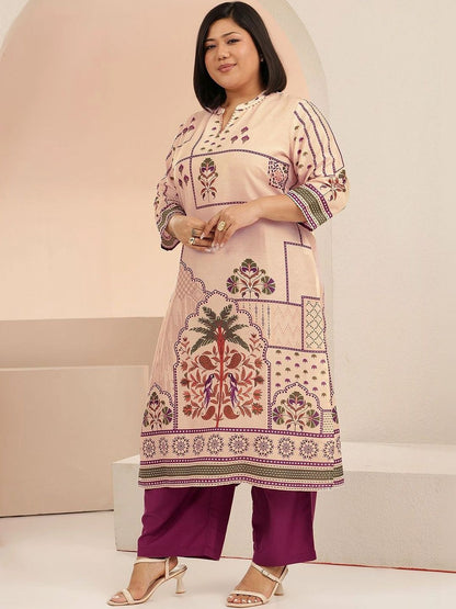 Women Ethnic Motifs Printed Regular Kurta with Trousers & With Dupatta