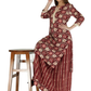 Women Cotton Rayon Kurti Skirt Set