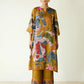 Women's Rayon Viscose Straight Printed Kurta with Palazzo