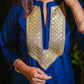 Women Velvet Kurta Pant Set