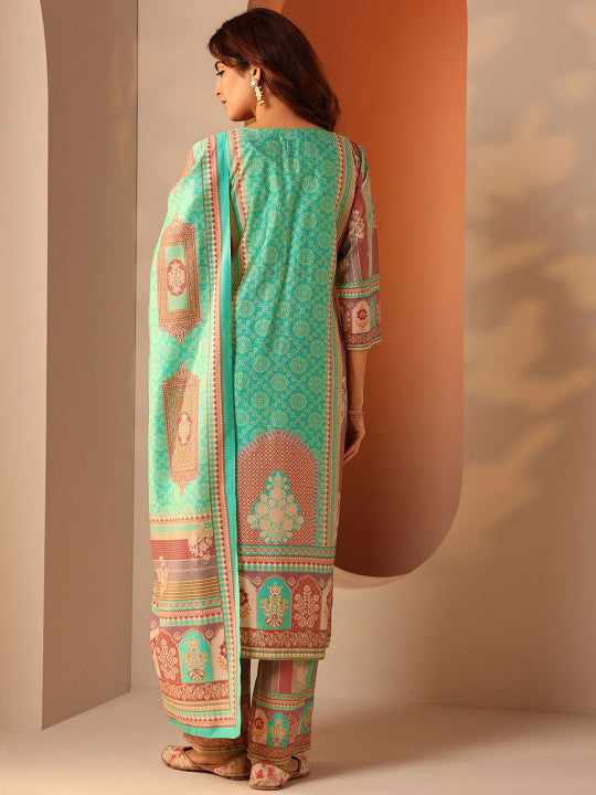 Women Ethnic Motifs Printed Kurta with Trousers & Dupatta