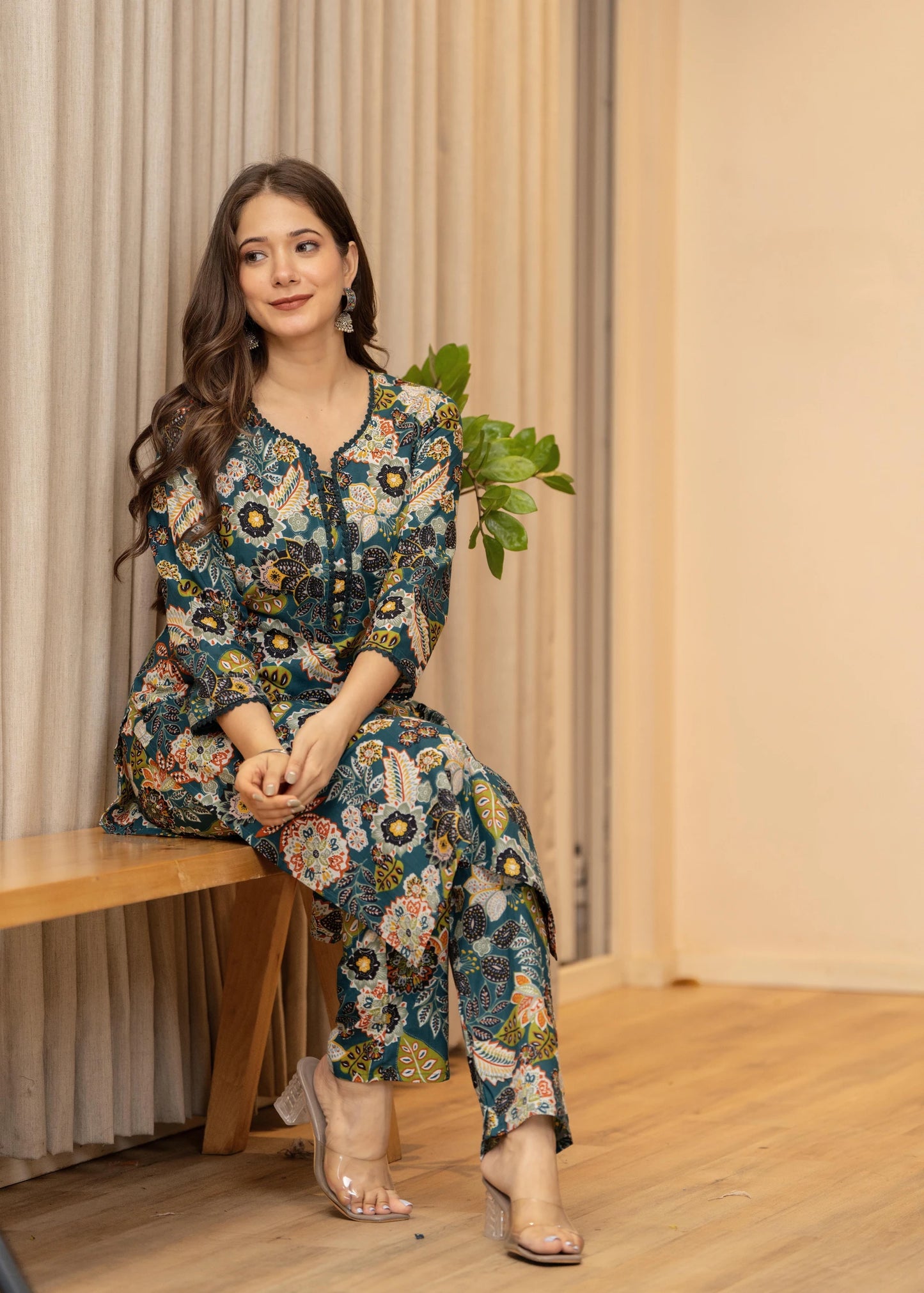 Women Pure Cotton Kurta Pant Set