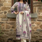 Women Floral Embroidered Regular Beads and Stones Pure Cotton Kurta with Trousers & With Dupatta