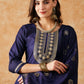 Ethnic Motifs Embroidered Sequinned Kurta With Trouser & Dupatta