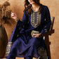 Ethnic Motifs Embroidered Sequinned Kurta With Trouser & Dupatta