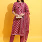 Women Cotton Blend Kurta Pant Set