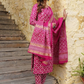 Keyhole Neck Ethnic Motifs Printed Regular Kurta with Trousers & With Dupatta