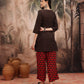 Yoke Design Cotton Kurta with Trousers - Amy's Cart