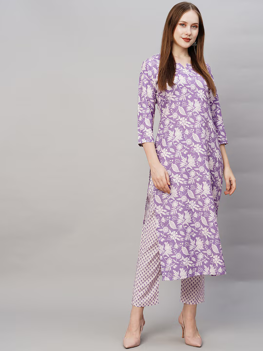 Women Ethnic Motifs Printed Regular Kurta with Trousers & Dupatta