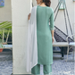 Women Cotton Silk Kurta Palazzo Dupatta Set