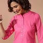 Mandarin Collar Short Straight Kurta With Dhoti Pants