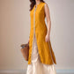 Mandarin Collar Sleeveless Gotta Patti Straight Kurta With Palazzo - Amy's Cart