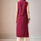 Mandarin Collar Sleeveless Gotta Patti Straight Kurta With Palazzo - Amy's Cart