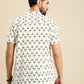 Men White & Black Ethnic Motifs Printed Kurta