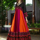 Multicoloured Ethnic Motifs Maxi Dress