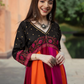 Multicoloured Ethnic Motifs Maxi Dress