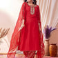 Women Silk Blend Cotton Blend Kurta Pant Dupatta Set